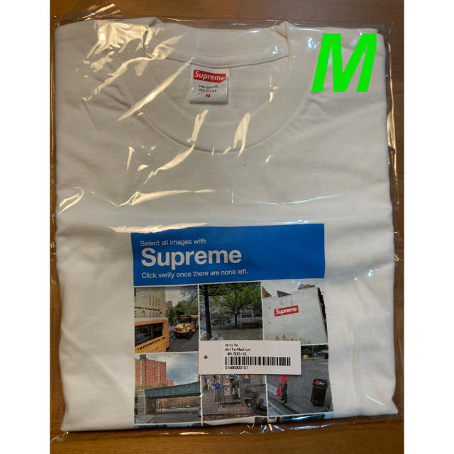 Supreme Verify Tee M ホワイトTシャツ/カットソー(半袖/袖なし)