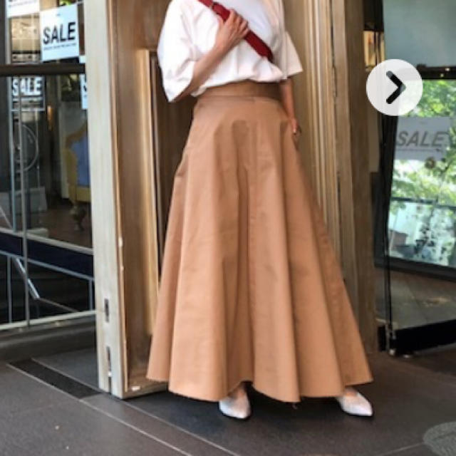 アッパーハイツ　チノ　ロングスカート レディースのスカート(ロングスカート)の商品写真