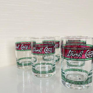 コカコーラ(コカ・コーラ)の送料込み　非売品　コカコーラ　アンティークグラス　6脚セット(グラス/カップ)