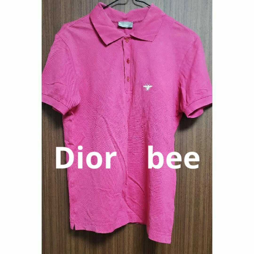 Dior(ディオール)のDior　bee　PINKポロシャツ メンズのトップス(ポロシャツ)の商品写真