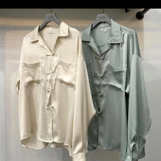 FILL THE BILL satin china shirts  サイズ1着丈