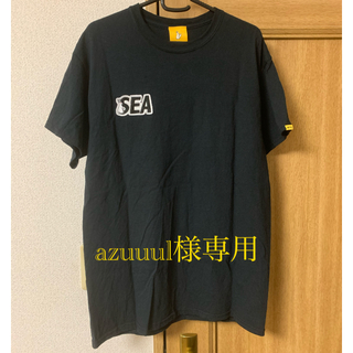 シー(SEA)のWIND AND SEA × FR2 ロゴパッチTシャツ ブラック(Tシャツ/カットソー(半袖/袖なし))