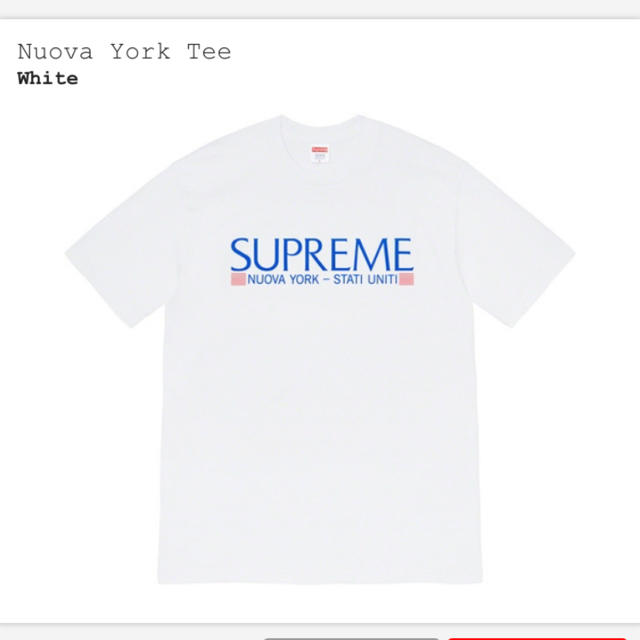 supreme nuova york tee Lサイズ