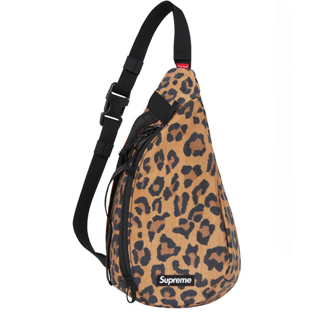 supreme 20aw leopard sling bag