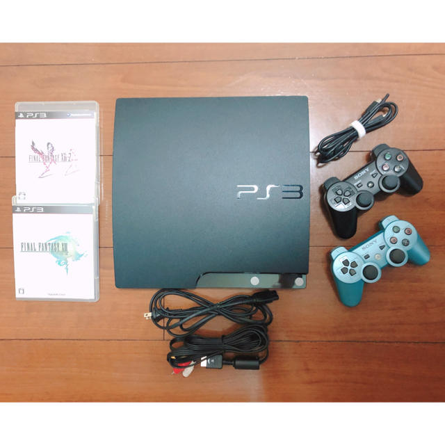 PlayStation3(プレイステーション3)のPlayStation3 本体 CECH-2000A プレステ3 ソフト二本付き エンタメ/ホビーのゲームソフト/ゲーム機本体(家庭用ゲーム機本体)の商品写真