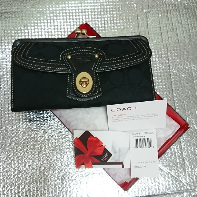 COACH がま口 長財布 BLACK 新品・未使用 箱あり - dgdt-bf.org