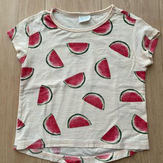 ザラキッズ(ZARA KIDS)のZara Tシャツ　スイカ柄　ピンク　110サイズ(Tシャツ/カットソー)