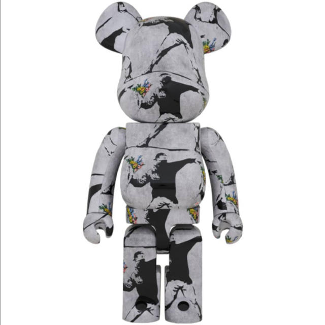 GINGER掲載商品】 banksy BE@RBRICK - TOY MEDICOM flower 1000