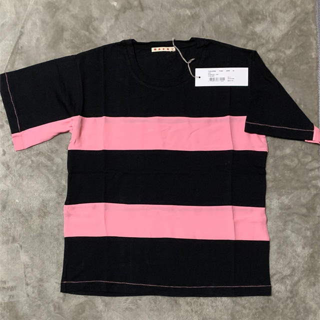 Marni(マルニ)の新品　2019 マルニ  上質ボーダー Tシャツ ストレッチ有り レディースのトップス(Tシャツ(半袖/袖なし))の商品写真