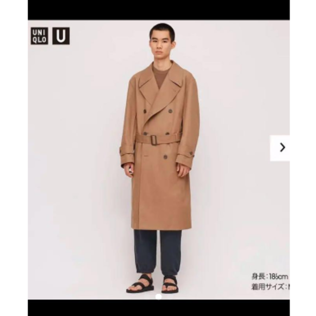 UNIQLO(ユニクロ)の20SS ユニクロU ブロックテックトレンチコート ブラウン メンズのジャケット/アウター(トレンチコート)の商品写真