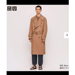 ユニクロ(UNIQLO)の20SS ユニクロU ブロックテックトレンチコート ブラウン(トレンチコート)