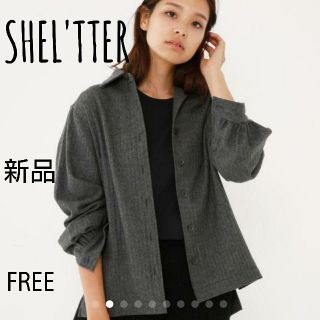 シェルターオリジナル(Shel'tter ORIGINAL)の《新品》SHEL'TTER  ウールミックスバックロングシャツ(シャツ/ブラウス(長袖/七分))