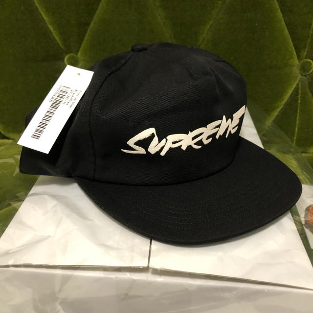 込 黒 Supreme Futura Logo 5-Panel CAP-