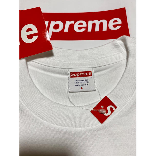 新品　20AW Supreme Verify Tee Lサイズ　ホワイト　フォト