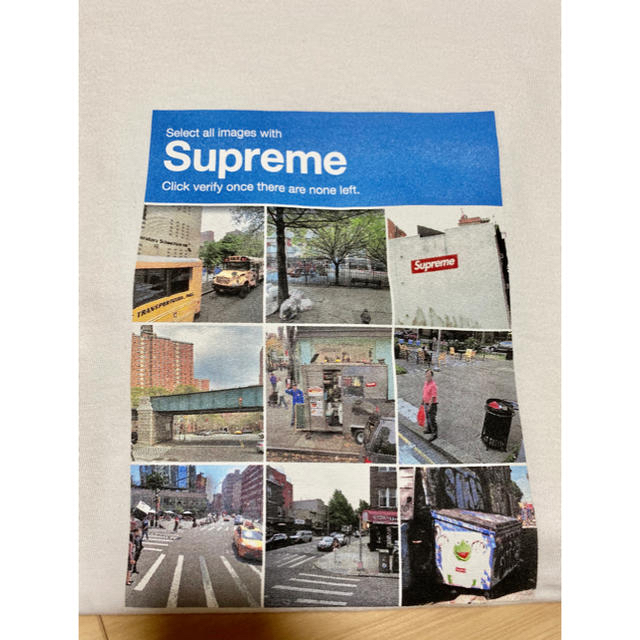 新品　20AW Supreme Verify Tee Lサイズ　ホワイト　フォト