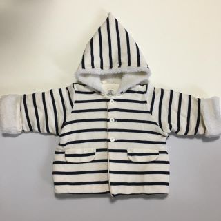 プチバトー(PETIT BATEAU)の。様専用　プチバトーアウター&白サロペット　60cm(ジャケット/コート)