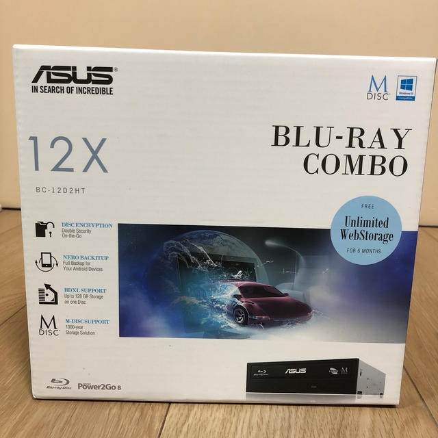 ASUS BC-12D2HT ブルーレイコンボ