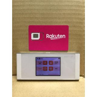 ラクテン(Rakuten)の楽天UN-LIMIT 設定済 SIMフリーWiFiルーター w05 HWD36(スマートフォン本体)