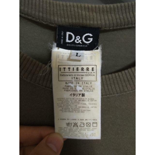 D&G(ディーアンドジー)の【売り尽くし】D&G Dolce&Gabbana　Tシャツ　ドルガバ　カーキ メンズのトップス(Tシャツ/カットソー(半袖/袖なし))の商品写真