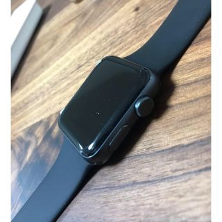 アップルウォッチ(Apple Watch)のおまけ多数　Apple Watch series3 42mm GPS 美品(腕時計(デジタル))