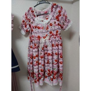 ベイビーザスターズシャインブライト(BABY,THE STARS SHINE BRIGHT)の値下中　BABY, THE STARS チェリーランデブーワンピ(ひざ丈ワンピース)