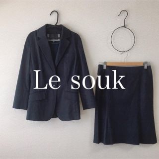 ルスーク(Le souk)の♡ Le souk スカートスーツ　上下セット　レース調(スーツ)