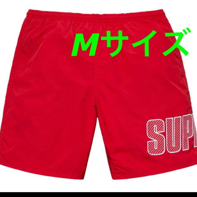 SUPREME Logo Applique Water Short Mサイズ 赤 【名入れ無料】 4500円 ...