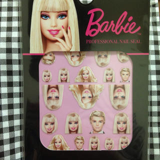 バービー(Barbie)のBarbieバービー&ケンネイルシールA(ネイル用品)