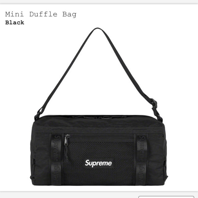 新品 supreme Mini Duffle Bag ノベルティ付き