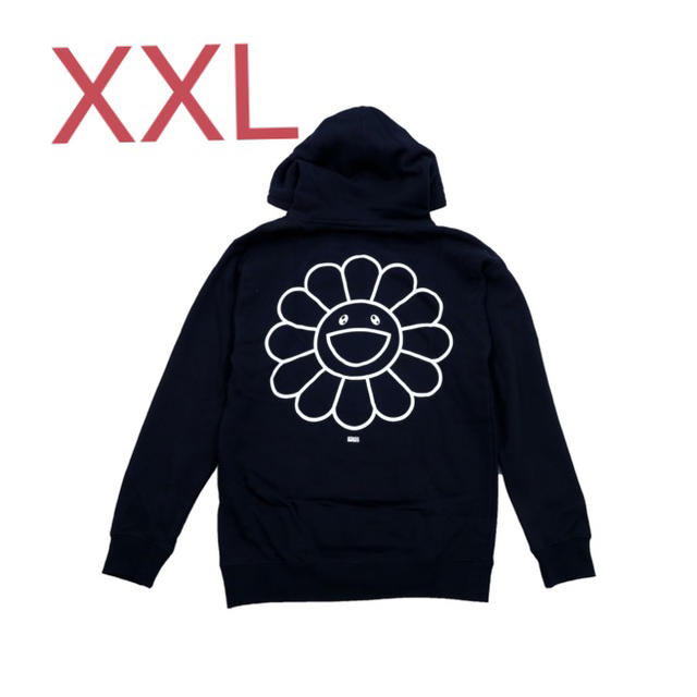 FLOWER HOODIE (BLACK)（Size：XXL）村上隆シルクスクリーン