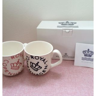 ロイヤルコペンハーゲン(ROYAL COPENHAGEN)のロイヤルコペンハーゲン ペアマグカップ(グラス/カップ)