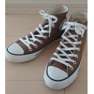 コンバース(CONVERSE)の美品　CONVERSE★ コンバース オールスター　ハイカット　カーキ　24.0(スニーカー)