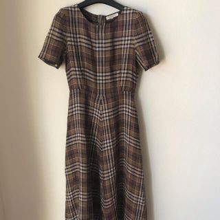 バーバリー(BURBERRY)のバーバリー麻ワンピース(ロングワンピース/マキシワンピース)