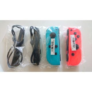 ニンテンドースイッチ(Nintendo Switch)のむぎっちゃ様専用 ジョイコン ネオンレッド 新品未使用品(その他)