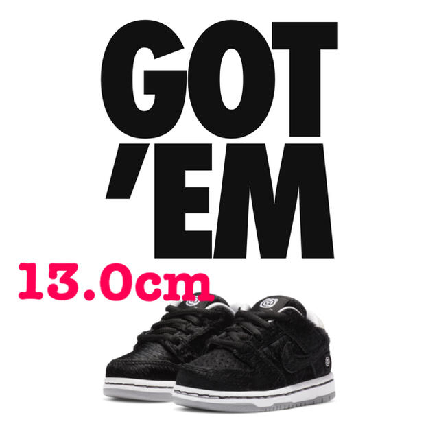 NIKE(ナイキ)のNIKE DUNK SB LOW medicom toy be@rbrick キッズ/ベビー/マタニティのベビー靴/シューズ(~14cm)(スニーカー)の商品写真