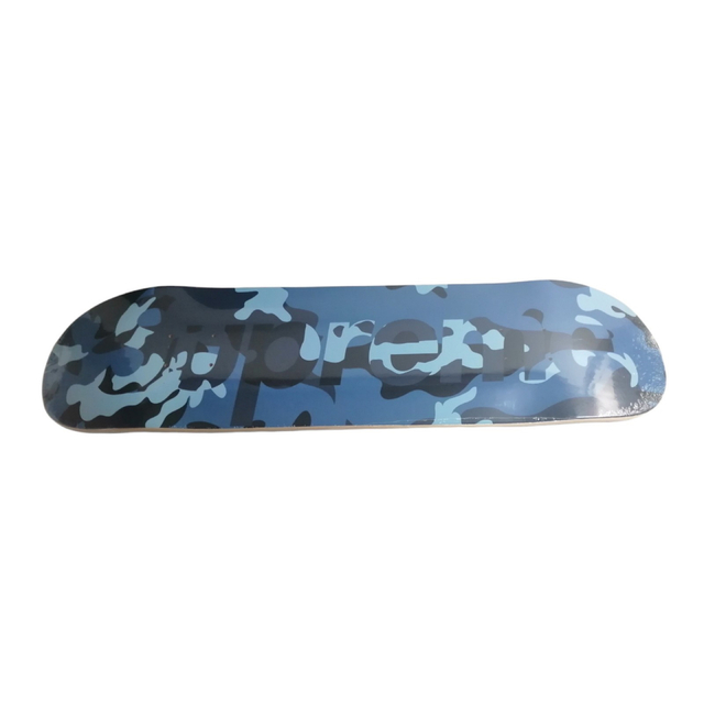 SUPREME Blue Camo Camo Logo Skateboard - スケートボード