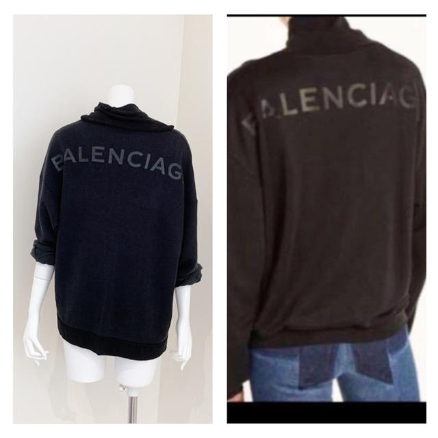 BALENCIAGA バックロゴ　薄手スウェットトップス