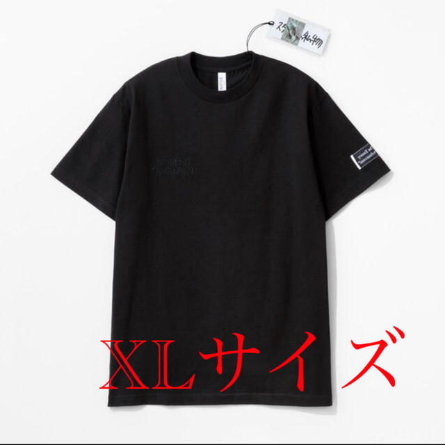 エンノイとスタイリスト私物 同色反転右胸刺繍 Tシャツ Black  XLサイズ