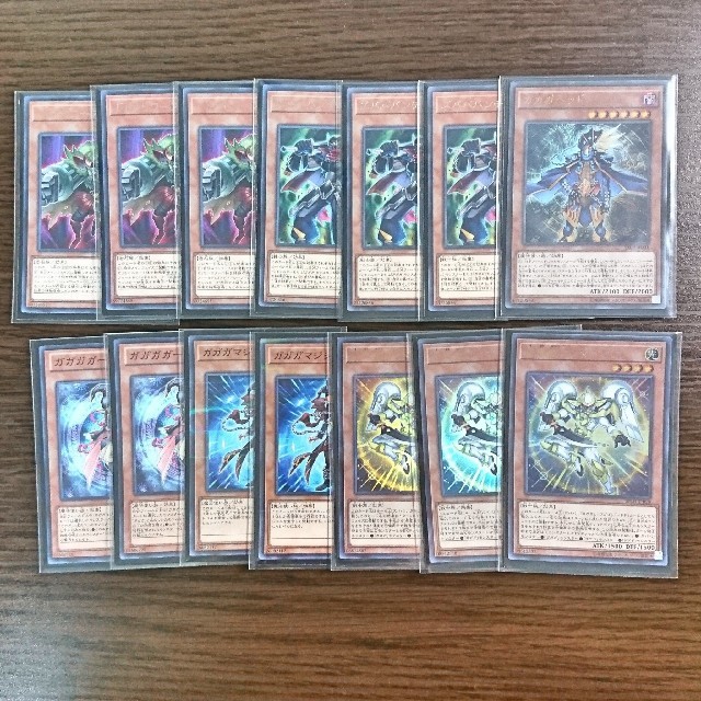 遊戯王 ガガガ デッキ メイン40枚+EX15枚 ガガガクラーク スリーブ