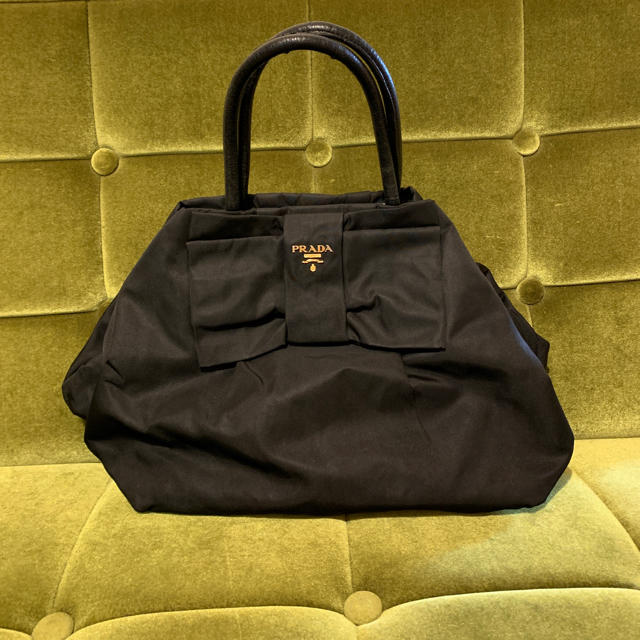 PRADA リボンナイロンバッグ