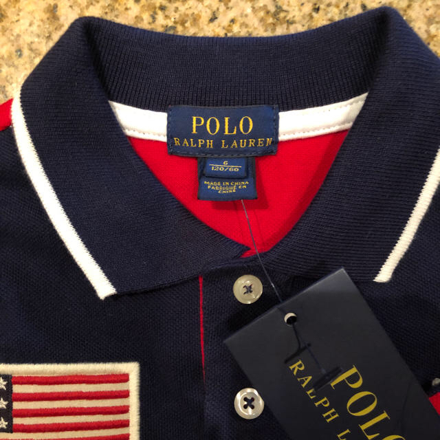 POLO RALPH LAUREN(ポロラルフローレン)の★お値下げ！新品・未使用！　ラルフローレン　キッズ　ポロシャツ　6T★   キッズ/ベビー/マタニティのキッズ服男の子用(90cm~)(Tシャツ/カットソー)の商品写真