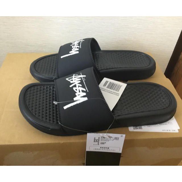 Nike Stussy ベナッシ サンダル BLACK 黒 25cm