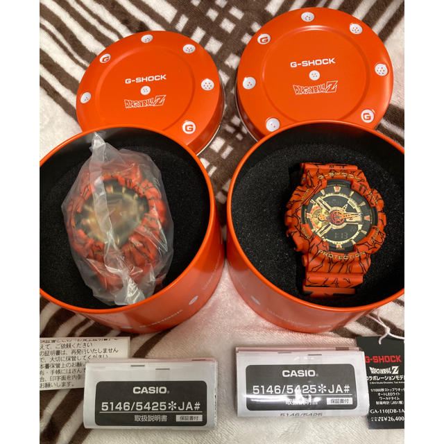 2台タグ付属品完備G-SHOCK ドラゴンボールGA-110JDB-1A4JRGA-110JDB-1A4JR