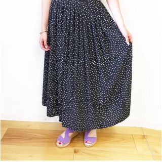 ノーリーズ(NOLLEY'S)のノーリーズ  ドット　スカート　美品(ロングスカート)