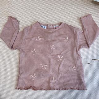 ザラキッズ(ZARA KIDS)のzara  baby リブロンT 74cm(シャツ/カットソー)