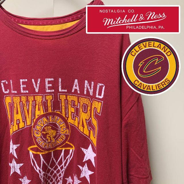 MITCHELL & NESS(ミッチェルアンドネス)のミッチェルアンドネス カレッジ風Tシャツ キャバリアーズ CAVS メンズのトップス(Tシャツ/カットソー(半袖/袖なし))の商品写真