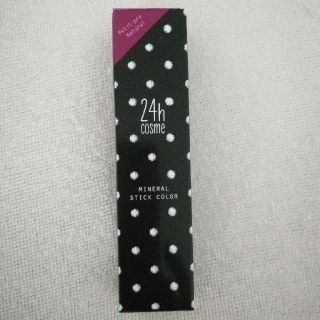 ニジュウヨンエイチコスメ(24h cosme)の新品　24h cosme　ミネラルスティックカラー　01 チェリー　5g(口紅)