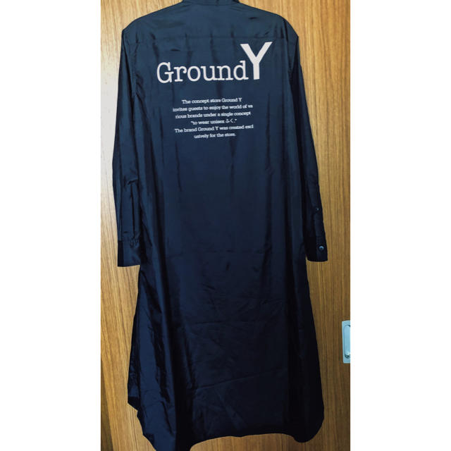 Yohji Yamamoto(ヨウジヤマモト)のgroundY ロングコーチジャケット メンズのジャケット/アウター(ナイロンジャケット)の商品写真