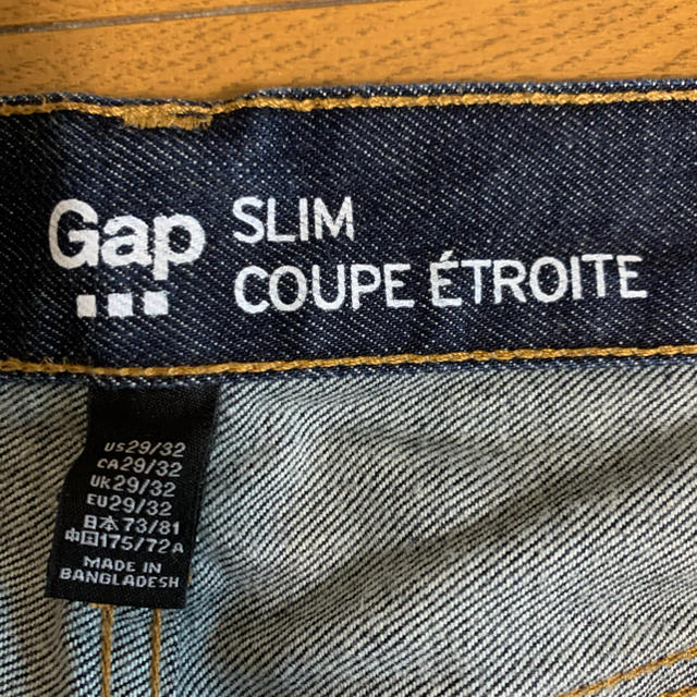 GAP(ギャップ)のGAP ジーンズ SLIM COUPE ETROITE 古着 赤耳 メンズのパンツ(デニム/ジーンズ)の商品写真