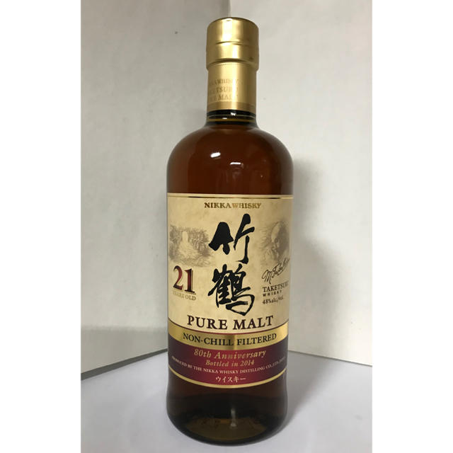 竹鶴21年　ニッカ創業80周年記念　レアボトル　海外流通品食品/飲料/酒